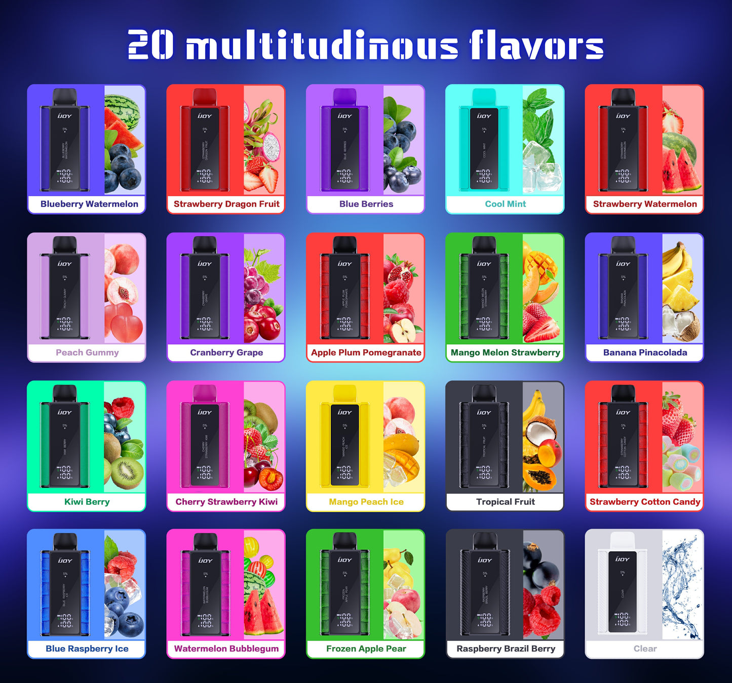 iJoy Captain 10000 Puffs 5% - Liquid & Battery DEAL Get 5 Save 5%!!