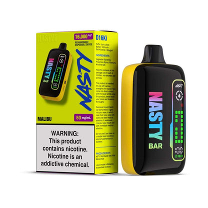 Nasty Bar 16000 Puffs Malibu D16Ki ( Vape con Winner 🏆 Best Flavour 💦)