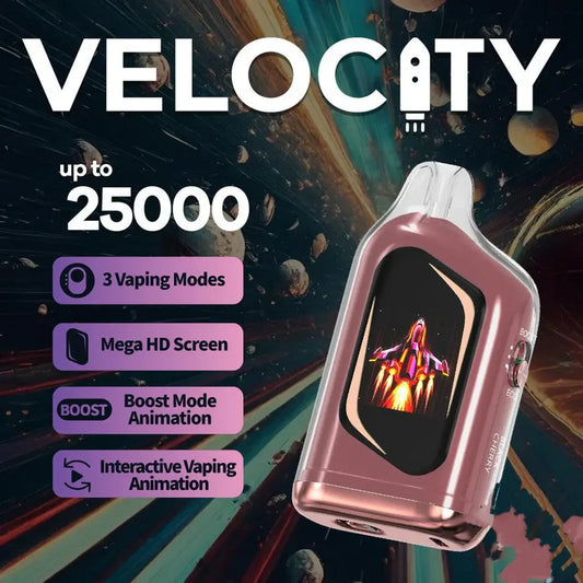 Velocity 25K Disposable Vape | 25,000 Puffs & 20 Flavors