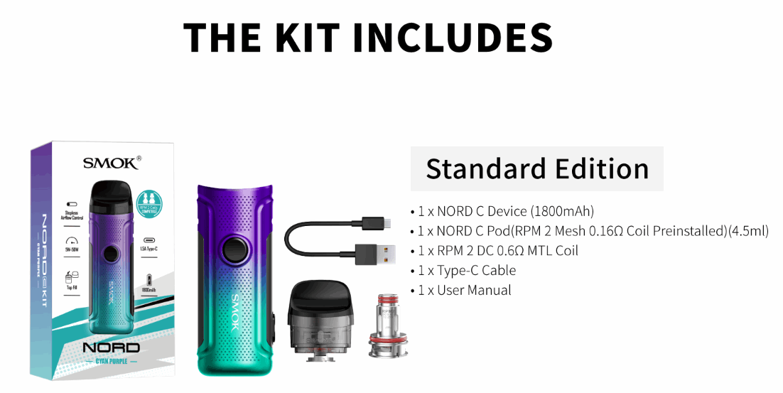 SMOK Nord C Pod Kit by Smoktech