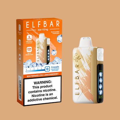 Elf Bar-Ice King 25000 Puffs Disposable Vape – Customizable Coolness & Long-Lasting Performance