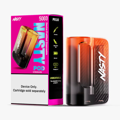 Nasty PX10 550mAh Rechargeable Vape Battery - USB-C Fast Charging