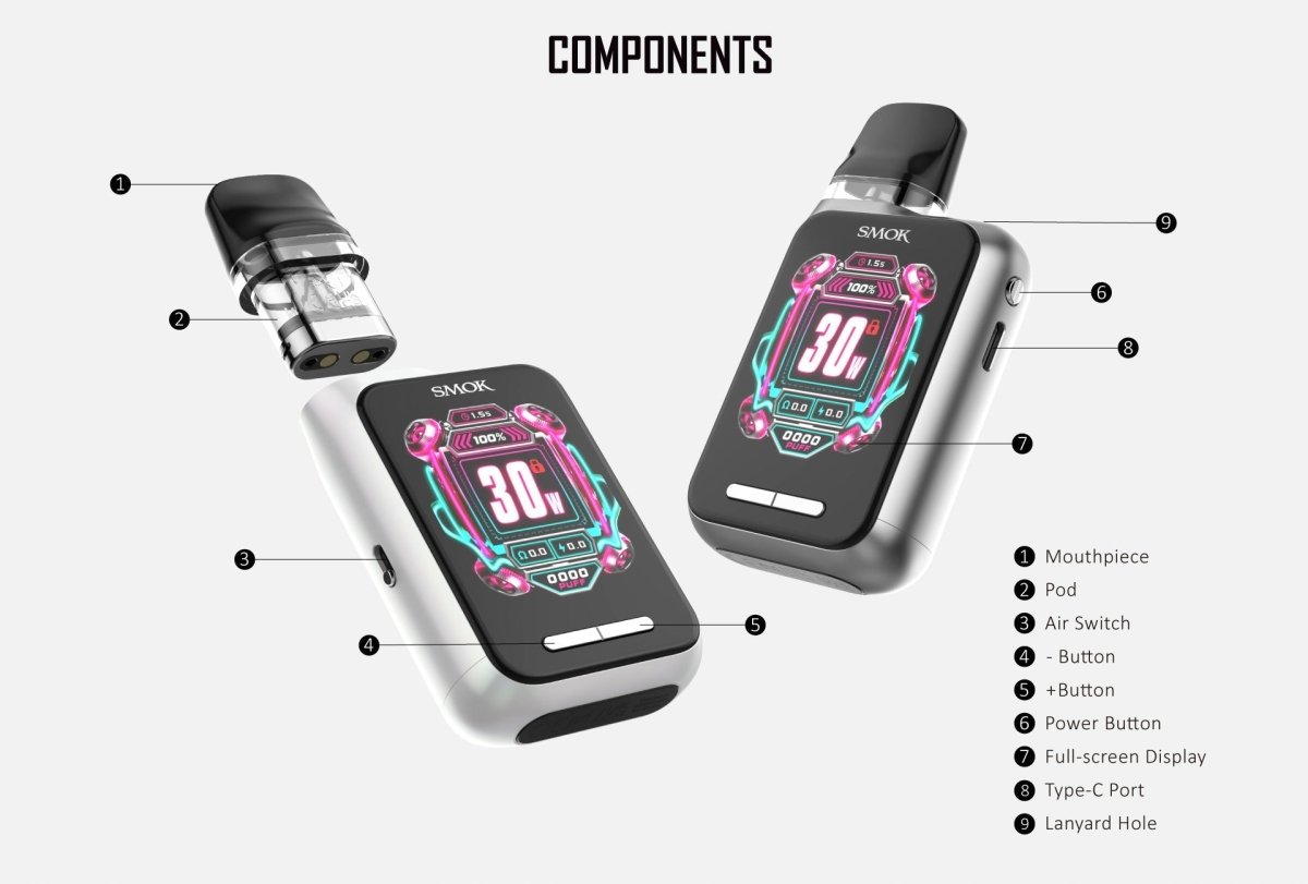 SMOK Novo GT Box Pod Kit Vape With Big Display - Coffee and Vape Shop South Africa