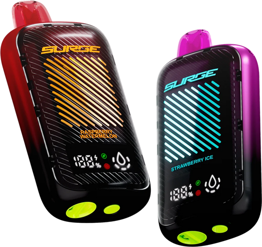 Meet the NASTY SURGE – 55K: Boss up your vape game with the next evolution in high-performance disposables. With a mighty up to 55,000 puffs, a dual mesh coil system, and 2 vaping modes – ECO and TURBO – this device is engineered to dominate.

💨 Dual Mesh Coil – Flavour that slaps from first puff to last
🔋 800mAh Rechargeable Battery – Up to 3 days per charge
⚙️ 2 Mode Selections – ECO for longevity, TURBO for intensity
💎 Sleek Design – Compact, powerful, and pure style
Explore the Flavours:

🍇 Berry Gr